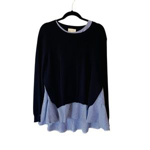 Unique 2-piece top. Plus size. Modern Asian inspired look. Cutout back. Size 2XL